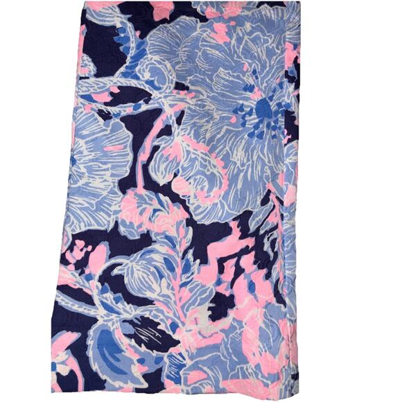 Lilly Pulitzer Pants Kelly Hi Rise Blue Amore Aqua Size 10 Inseam 27" - Picture 3 of 10